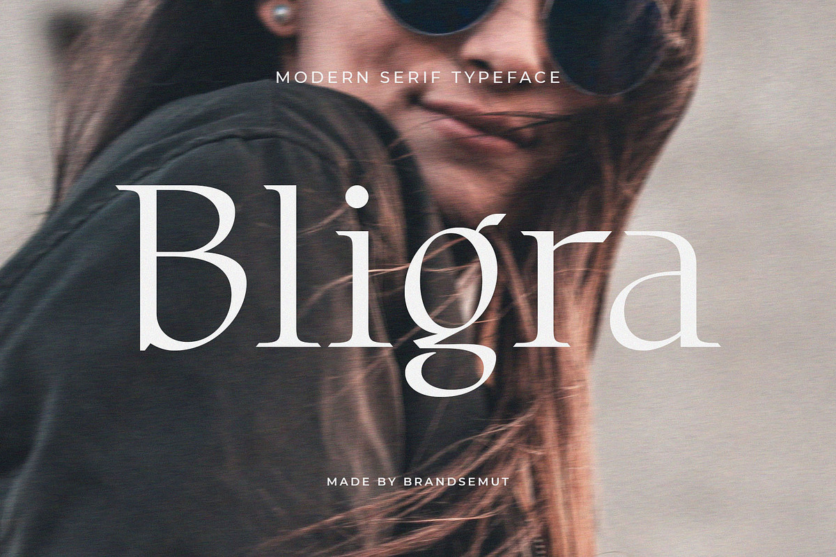 Bligra – Modern Serif Typeface, a Serif Font by BrandSemut (Photo 1 of 13)