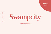 Swampcity Typeface Font, a Serif Font by Emyself Design (Thumbnail 1 of 12)