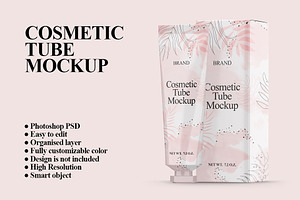 Cosmetic Tube Mockup