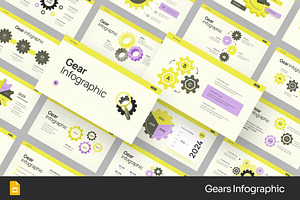 Gears Infographic GSlides, PPoint, a Presentation Template by Fit-tee