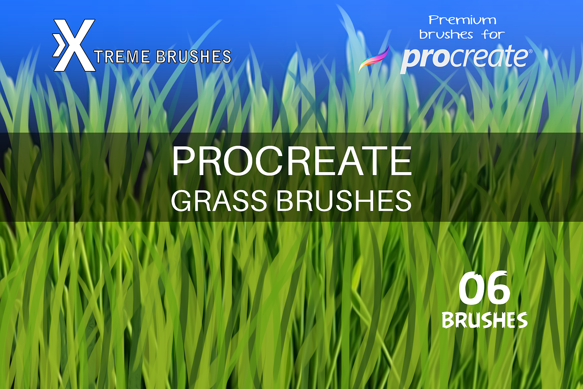 Procreate Grass Brushes!, a Brush Add-On by Extreme Brushes (Photo 1 of 3)