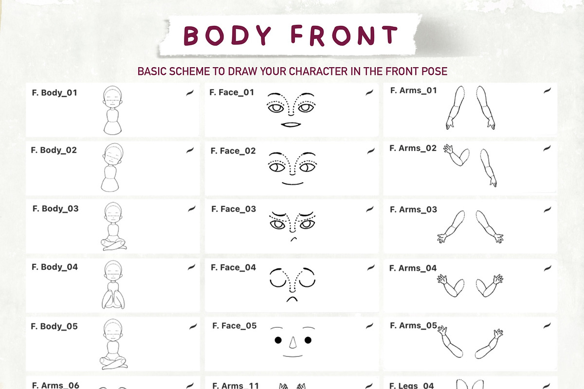 Procreate Children's Character Kit, a Brush Add-On by Rosangela Curti (Photo 5 of 16)