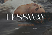 Lessway - Elegant Luxury Serif, a Serif Font by Qweera Studio (Thumbnail 1 of 12)
