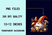 Autumn Gnomes  Sublimation Clipart B, an Illustration by SVGArt (Thumbnail 5 of 8)