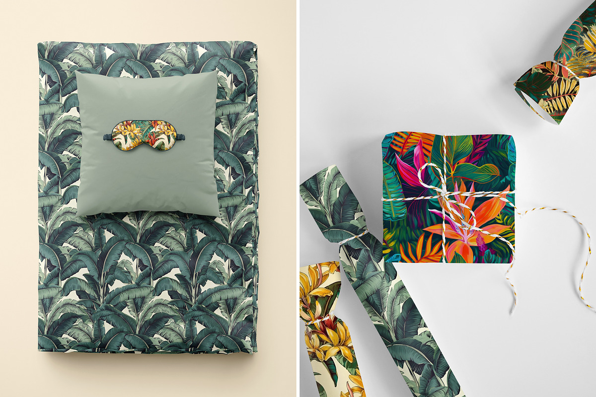 Tropical Seamless Patterns, a Pattern Graphic by Ninterints (Photo 6 of 16)