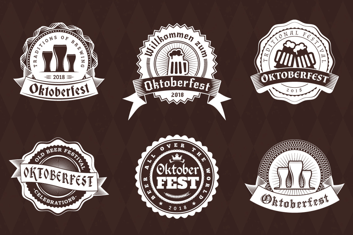 Set of Oktoberfest Badges, a Branding & Logo Template by AntartStock (Photo 3 of 3)