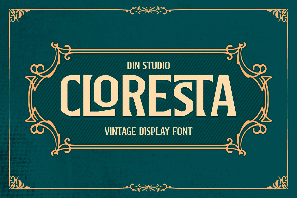 Cloresta, a Symbol Font by Vintage Division (Photo 1 of 15)
