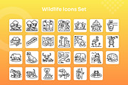 Wildlife Icons Set - Line, an Outline Icon by Kmg Design (Thumbnail 2 of 2)