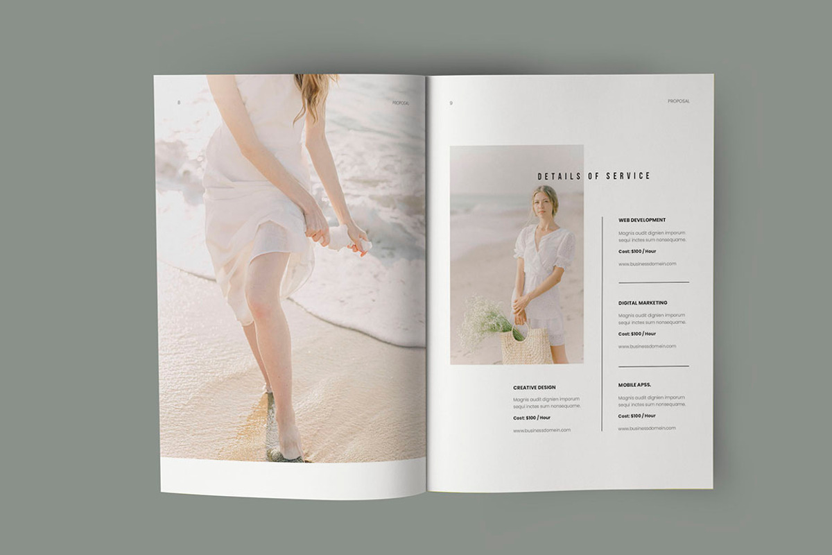 Business Proposal Template, a Brochure Template by HR Studio (Photo 5 of 14)
