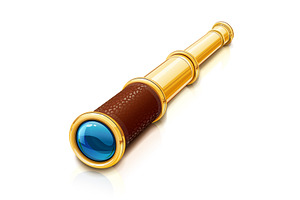 Spyglass. Lookout pipe. Marine