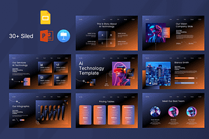 Ai Technology Presentation Template, a Templates & Theme by Pradaxa