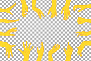 Reaching Hands Frame, a Person Illustration by PsychocheArt (Thumbnail 3 of 3)