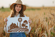 100 Farming and Agriculture SVG File, a Work Illustration by pixaroma (Thumbnail 3 of 7)