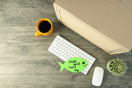 Concept of April Fool's Day, space for text, a Holiday Photo by AtlasStudio PRO
