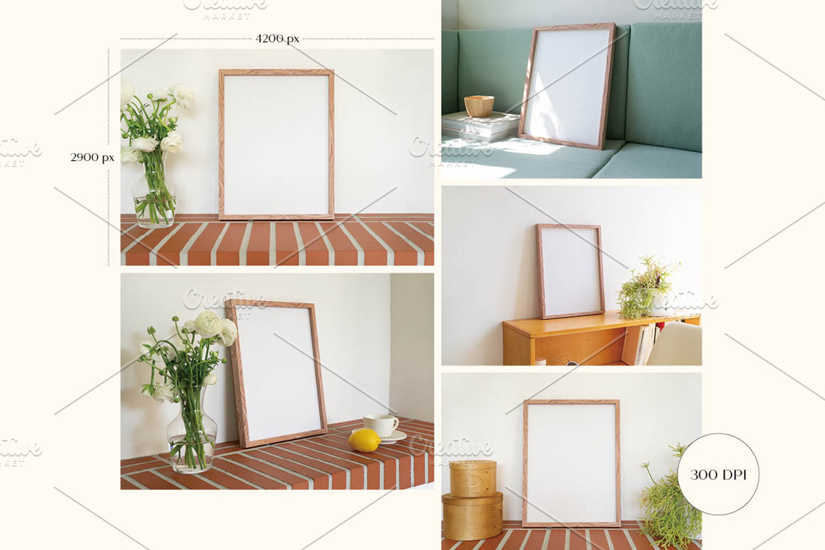 Photo Frame Mockup Bundle, a Print Template by LOPEstudio (Photo 2 of 11)