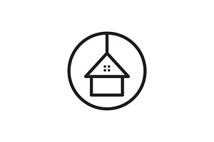 light house interior line logo, a Branding & Logo Template by devastd