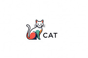Colorful Minimal Cat, a Branding & Logo Template by Logocreative (Thumbnail 2 of 2)