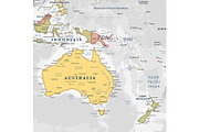 Vector World Map - Pacific View, a Graphic by PorcuPen Works (Thumbnail 5 of 6)