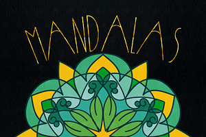Eight Mandalas Vector