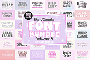 100 FONTS - Ultimate Font Bundle V4, a Font by Blush Font Co. (Thumbnail 1 of 3)