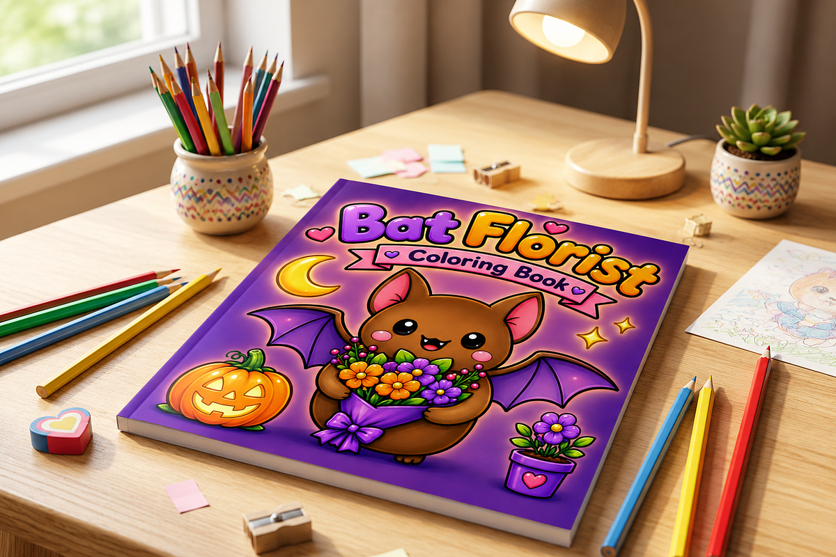 Halloween Boo Florist Coloring Book, a Seasonal Illustration by Design Zone (Photo 5 of 5)