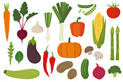 Vegetable garden. Vector., a Food Illustration by Paper Cards (Thumbnail 1 of 5)