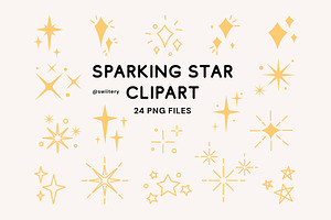 Sparking Star Clipart - Swiitery