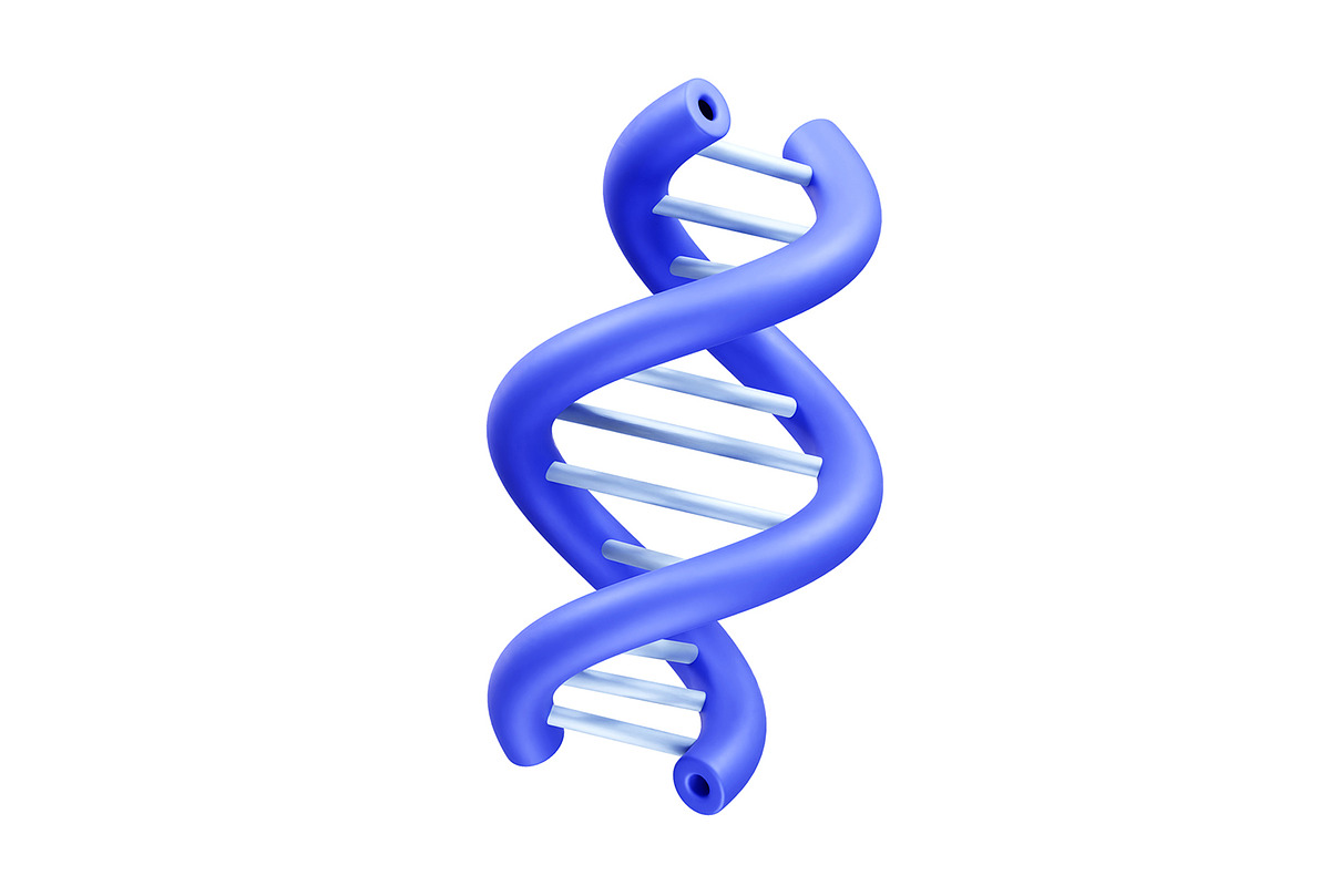 dna icon 3d rendering illustration, an Object Illustration by fahad121