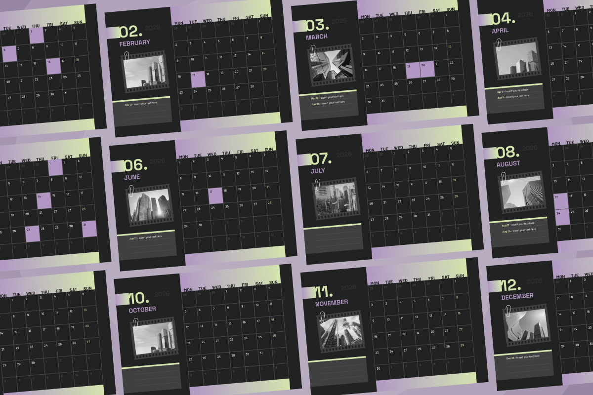 Desk Calendar for Professional Teams, a Stationery Template by twinstd (Photo 4 of 5)