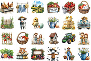 Farmer Life Sublimation Clipart, an Illustration by Sublimation Artist (Thumbnail 2 of 6)