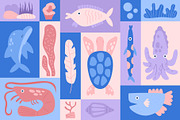 Ocean Life | Graphic Collection, an Animal Illustration by katieromanoff_art (Thumbnail 4 of 11)
