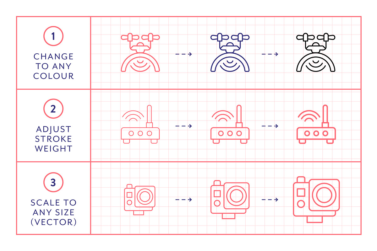 Technology Line Icons, an Outline Icon by Made by Made (Photo 3 of 7)