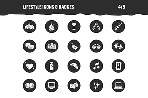 100 Handmade Lifestyle Icons