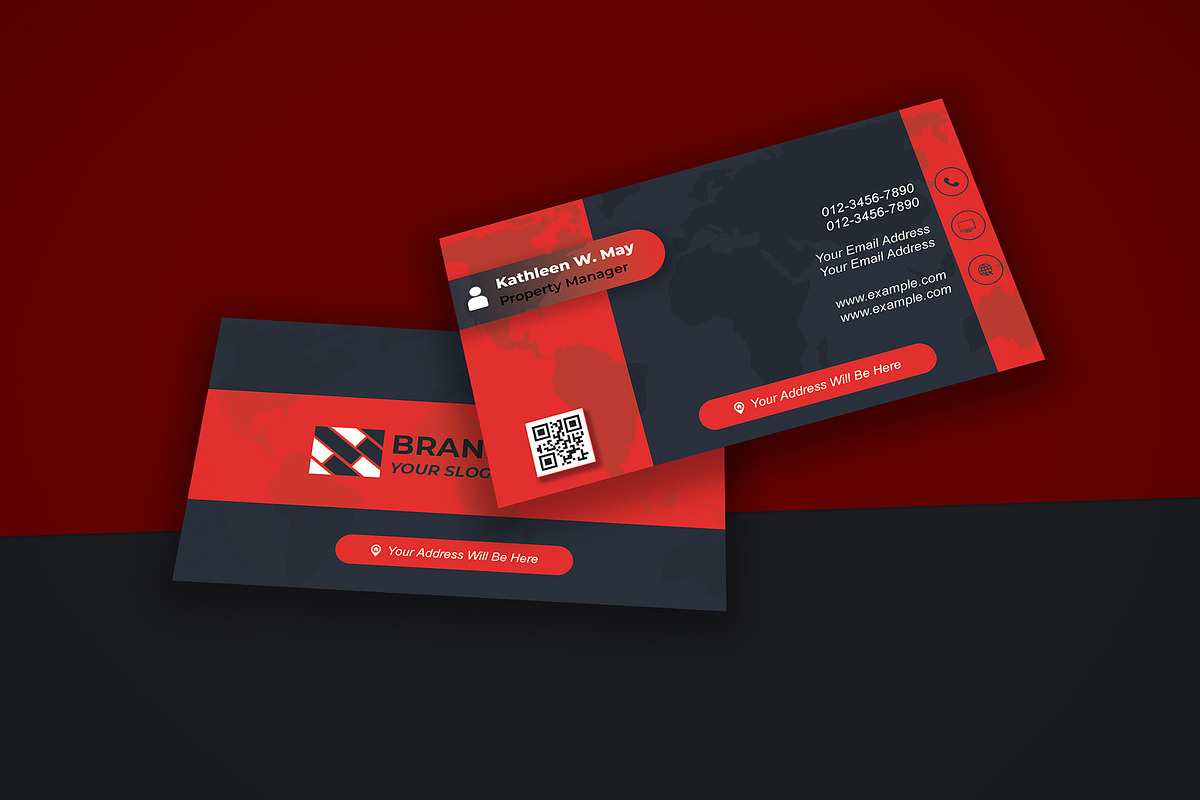 Modern Dark Business Card preview 5