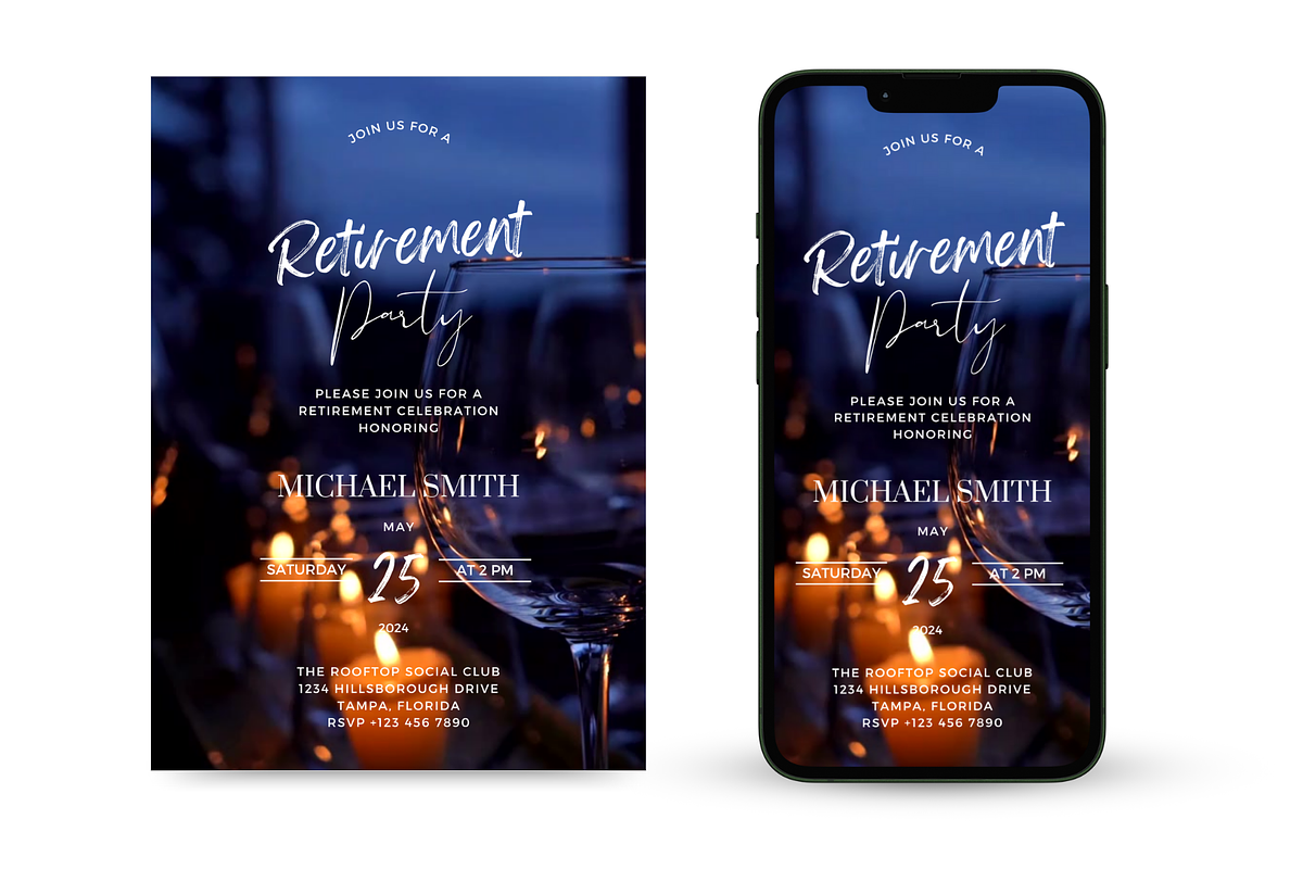 Retirement Party Invitation, an Invitation Template by Earth5168 (Photo 1 of 9)