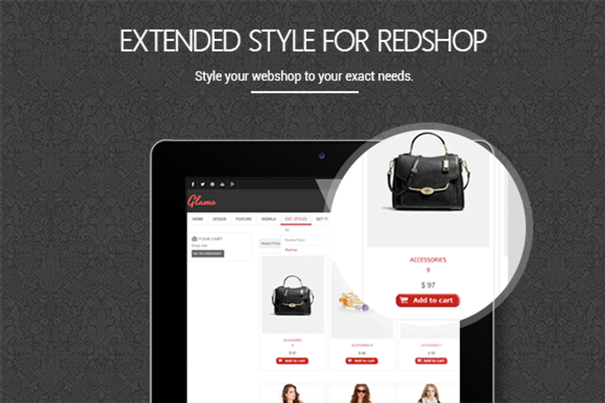 JSN Glamo - Befits Retail Websites, a Websites & App Template by JoomlaShine (Photo 4 of 5)