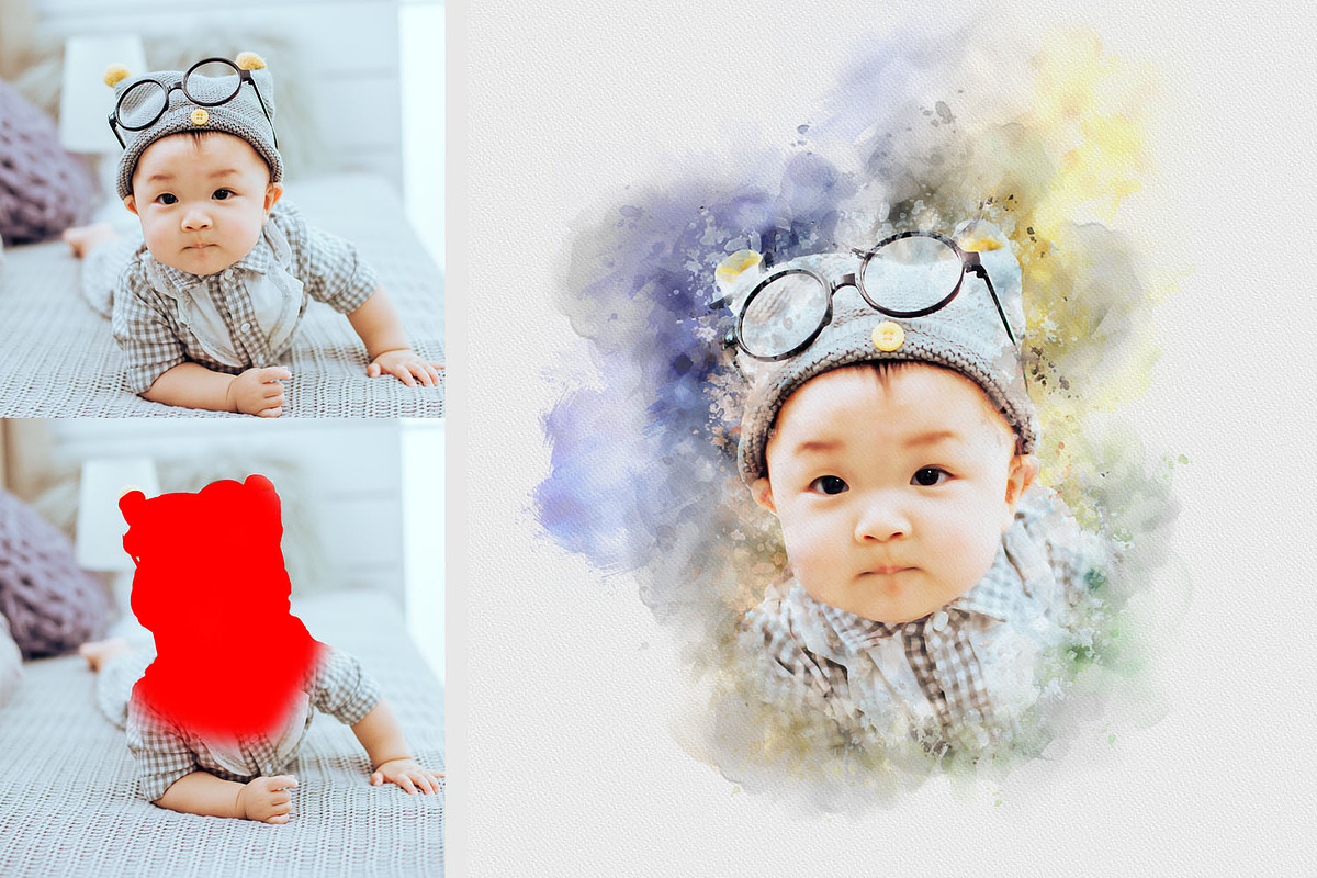 Dog Watercolor Painting, an Action Add-On by MRI STUDIO (Photo 7 of 18)