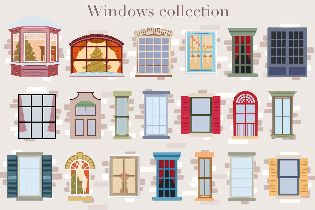 Christmas Scene Creator, a Decorative Illustration by Alina Sh (Photo 3 of 13)