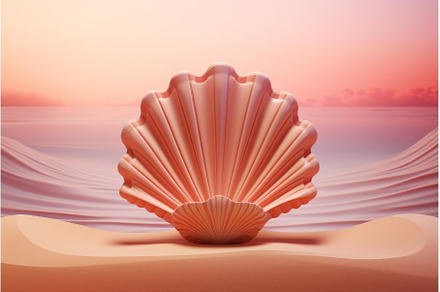 Versatile Shell mockup background, an Animal Photo by Ylivdesign