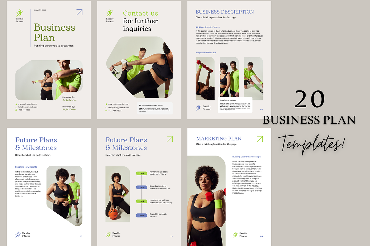 18 Pages Minimal Business Plan, a Print Template by TheSimplySereneShop (Photo 3 of 8)