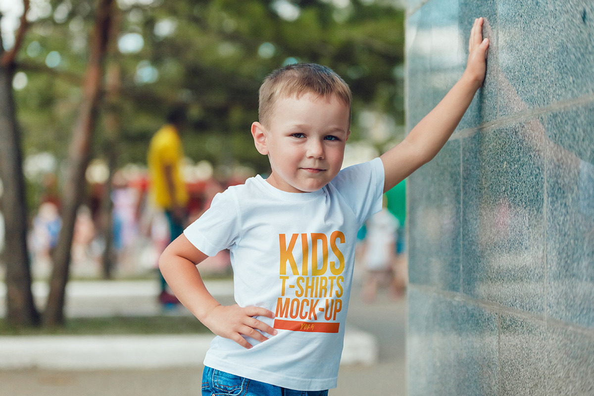 Kids T-Shirt Mock-Up Vol 4, a Shirt Mockup by Freeman Studio (Photo 5 of 14)