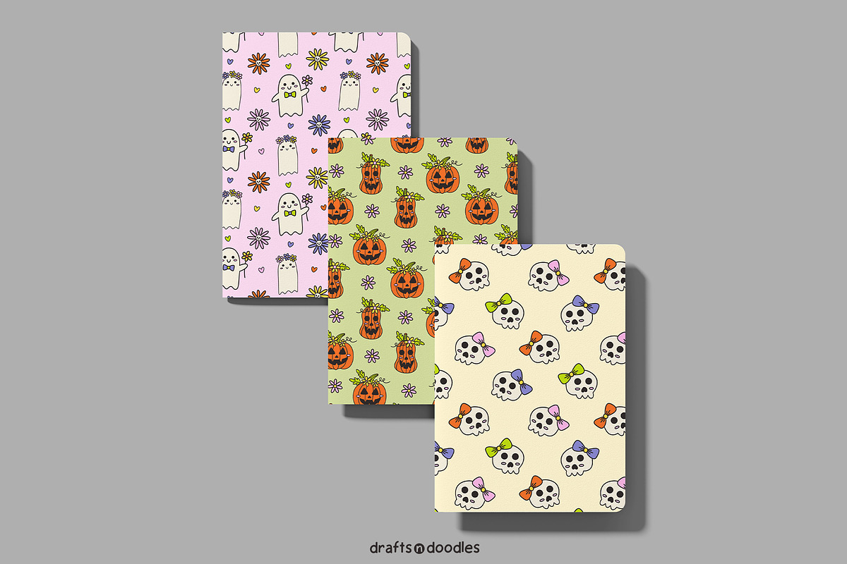 Spooky and Romantic Halloween Set, a Pattern Graphic by Drafts n Doodles (Photo 12 of 12)