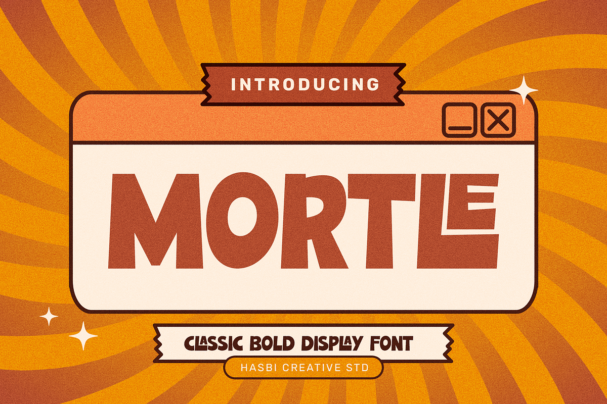Mortle - Playful Display, a Font by Hasbi Creative (Photo 1 of 6)