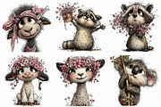 Whimsical Spring Clipart Collection, an Illustration by Libby Wishes (Thumbnail 2 of 6)
