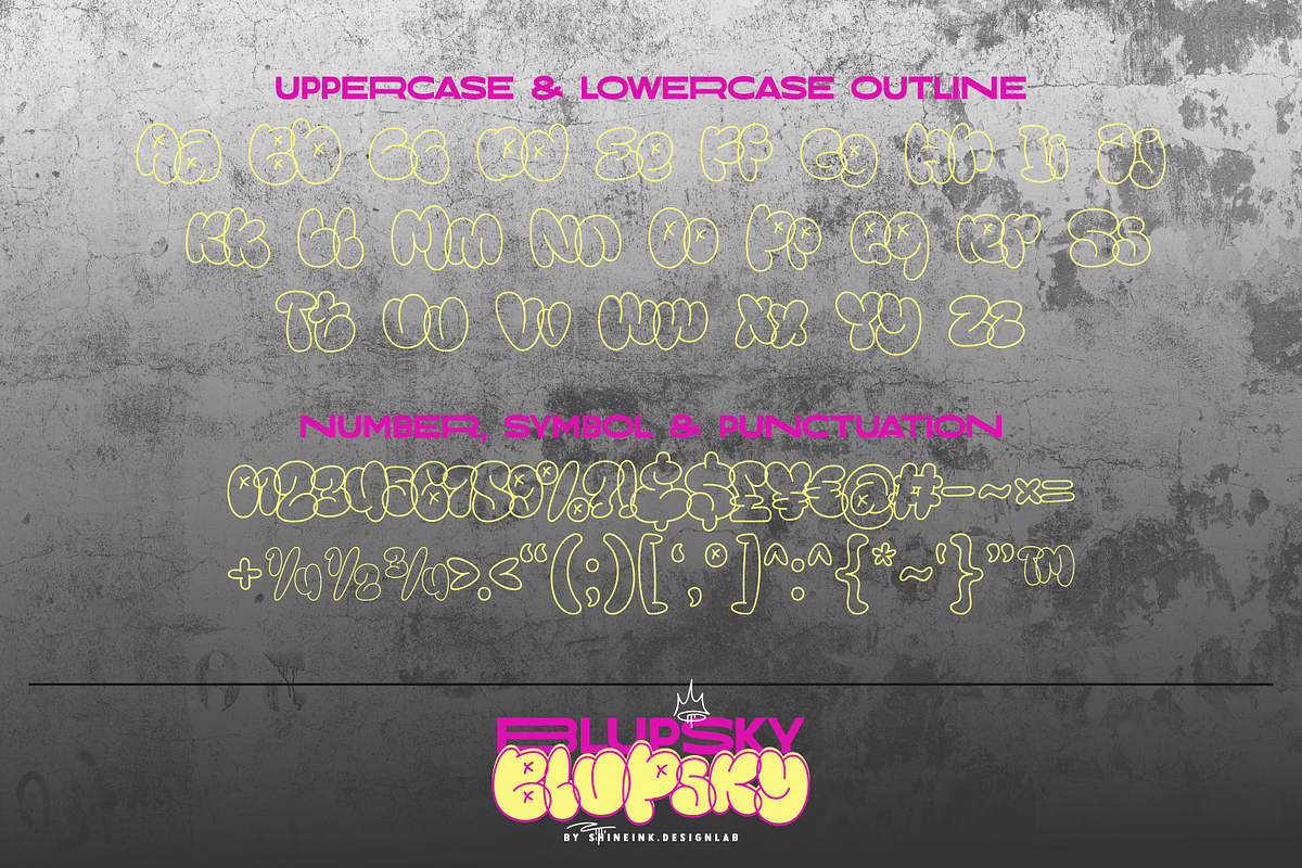 Blupsky, a Font by shineink.designlab (Photo 12 of 16)