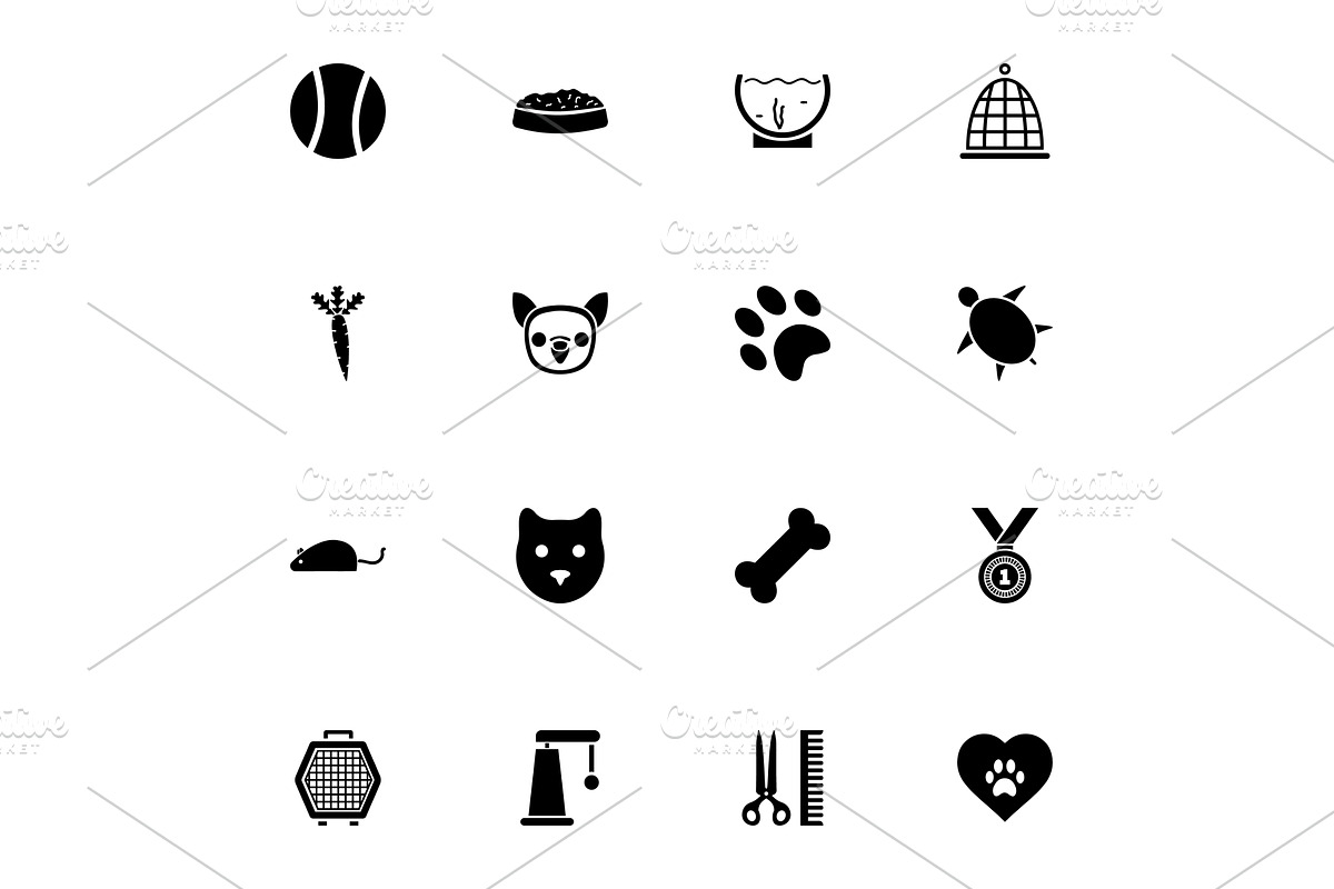 Pet icon - Expand to any size -, an Animal Illustration by Artsaba Family