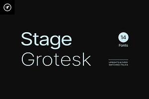 STAGE GROTESK - Modern Font Family