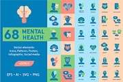 Mental Health Icons and Templates, a Duotone Icon by Lettering_Logo (Thumbnail 1 of 9)
