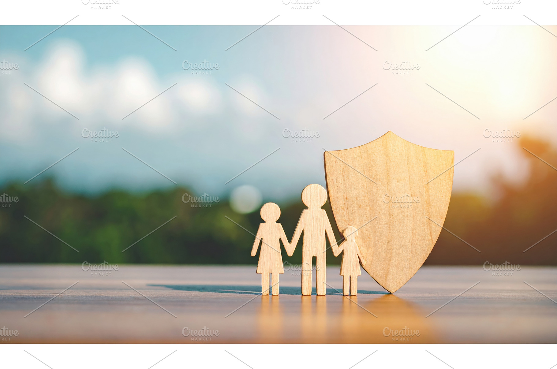 Symbol of family protection shown, a Background Photo by Igor Tichonow