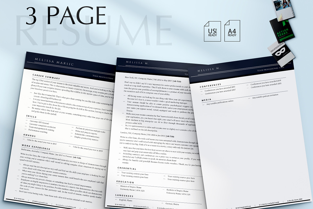 Resume Templates Docs, Word, & Pages, a Resume Template by Career Canvas (Photo 3 of 11)